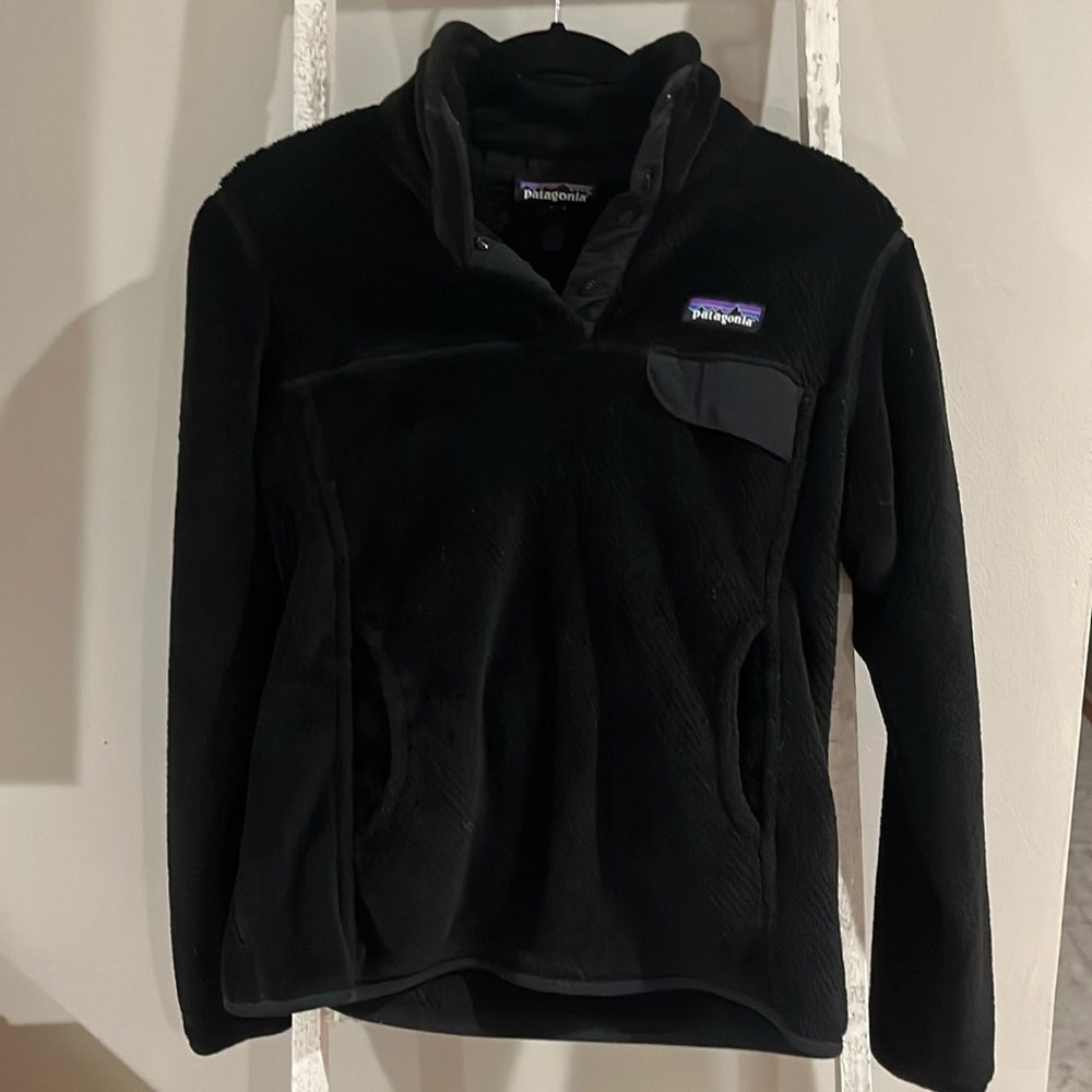 Patagonia Re-Tool Snap-T Pullover in Black